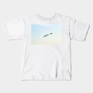 Hovering Larus Californicus Kids T-Shirt